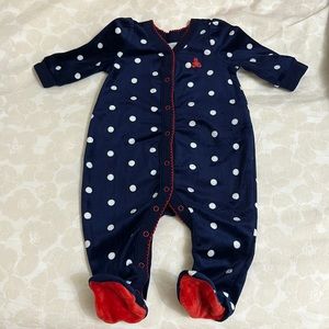 Baby Gap Girl 0-3 months navy blue onesie